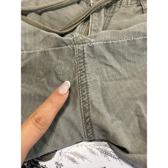 UnionBay VTG Y2K Distress Logo Cargo Shorts Womens Size 9 Gray Street Style Rave - Picture 8 of 12